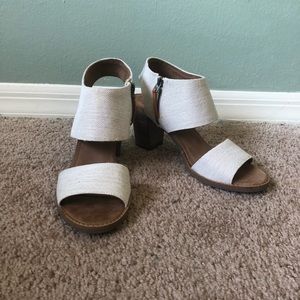 TOMS canvas sandals/heels
